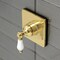 Kingston Brass KS3047PL Single-Handle Three-Way Diverter Valve with Trim Kit, Brushed Brass KS3047PL - alternate 2